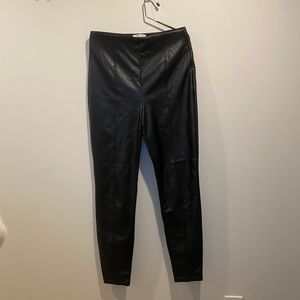 babaton faux leather legging